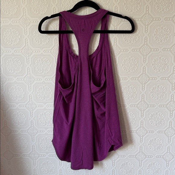 Lululemon Yogi Racer Back III Heathered Regal Plum Size 10 - Picture 6 of 9